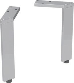 Geberit Füße-Set in Chrom Silber, Höhe: 21,7 cm - Bild 1