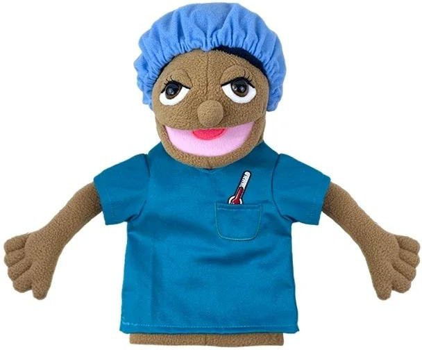 Yiran toy Simulation Cartoon Berufe Große Handpuppe Plüsch, Bauchrednerpuppe - Bild 1