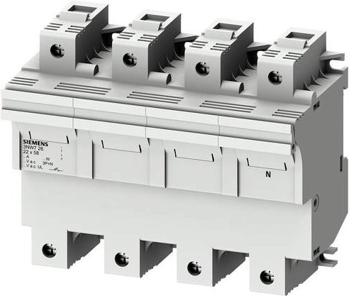 Siemens Zylindersicherungshalter 3NW7262, 100A, 690 V/AC, grau - Bild 1