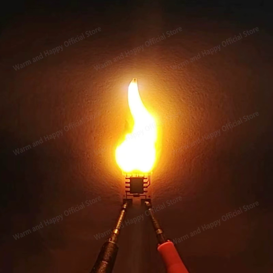 8 Stück LED COB Kerzenflammen-Glühbirnen DC3-5V in Warmweiß 2200K für DIY Deko und Vintage Edison Projekte - Bild 2