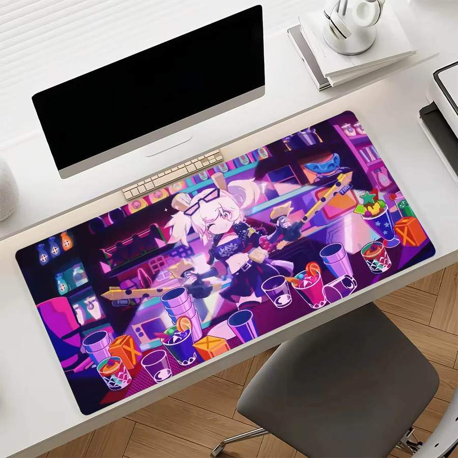 Game ZZZ Cute Burnice Mauspad rutschfeste Gamer-Computermatte in Multicolour als Schreibtischunterlage für Laptop und Büro - Bild 6