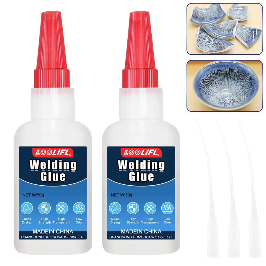 LOOLIFL Keramikkleber transparenter Emaille-Kleber zur Reparatur von Porzellan, Keramik und Bone China wasserfest - Bild 5