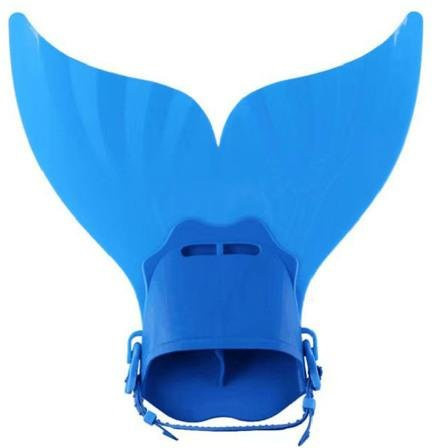 ZTTO Meerjungfrauenflosse, Schwimmtraining, verstellbar, blau - Bild 1