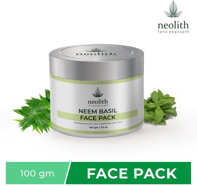 Neolith Neem Basil Gesichtsmaske, 100 g, Unreine Haut / Akne - Bild 1