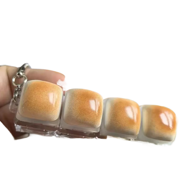 Bandai Schlüsselanhänger mit Licht, Karamell-Brot-Tastatur, Unisex - Bild 4