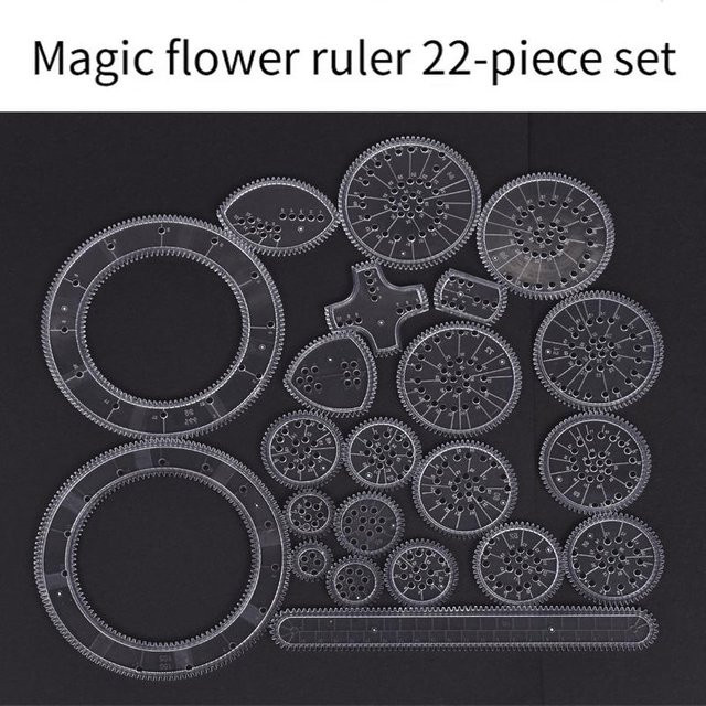 Linyi toy Spirograph Zeichenspielzeug-Set Geometrisch 22-teiliges Set - Bild 1