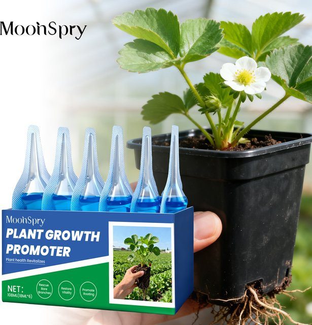 MOONSPRY Pflanzen-Nährstoff-Set 6 Stück Flüssiges Pflanzen-Tonikum für Blumen, Gemüse und Sukkulenten - Bild 1