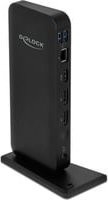 Delock USB Type-C Dockingstation mit HDMI, DisplayPort, 1GbE und 85 Watt Power Delivery in Schwarz (87746) - Bild 1