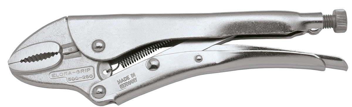 Elora Gripzange mit Drahtabschneider und runden Backen in Silber, Spannweite 65 mm, ELORA-500-300 - Bild 1