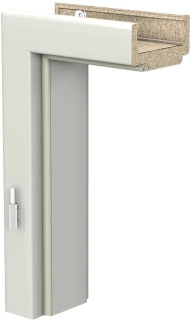 GetaDoor Türzarge CPL Arctic Weiß ähnlich RAL 9016, B/H/T: 98,5 x 198,5 x 33 cm - Bild 1