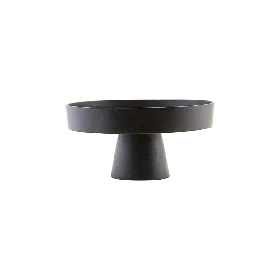House Doctor Plateau Jamar in Schwarz oxidiert aus Aluminium, Durchmesser: 36 cm - Bild 1