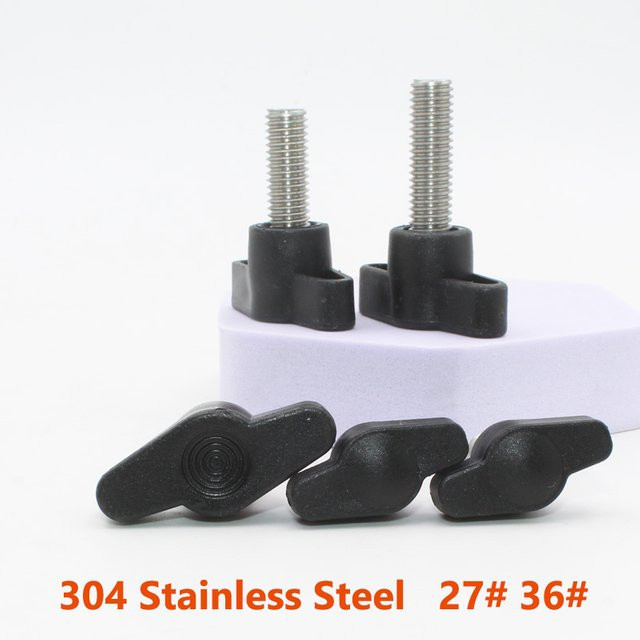 YMAX Rändelschrauben aus Edelstahl 304 mit Z-förmigem Griff in Silber, erhältlich in M4, M5, M6 und M8 - Bild 1