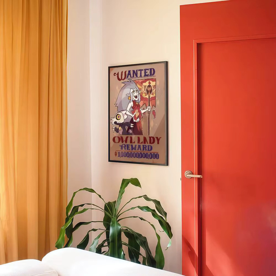 Cartoon The O-Owl Movie House Anime Poster Wasserdichter Papieraufkleber für Wanddekoration in Mehrfarbig - Bild 3