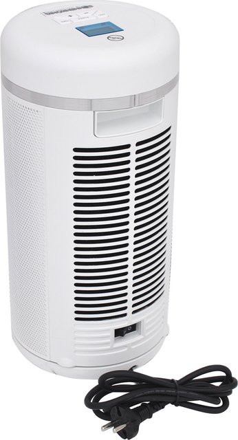 Heizsäule Tower LCD von Sonnenkönig, 2000 W, weiß, B: 17,8 cm, T: 17,8 cm, H: 38 cm - Bild 1