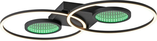 Just Light Deckenleuchte Tunel LED RGBW in Schwarz, dimmbar mit Fernbedienung, B/T/H: 7 x 70 x 7 cm - Bild 1