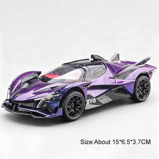 Bruder Apollo Evo Lambor Mansory Revuelto, Miniatur Die-Cast Modell, 1:32, Türen Öffnen, Rückzieher, ab 14 Jahren - Bild 1
