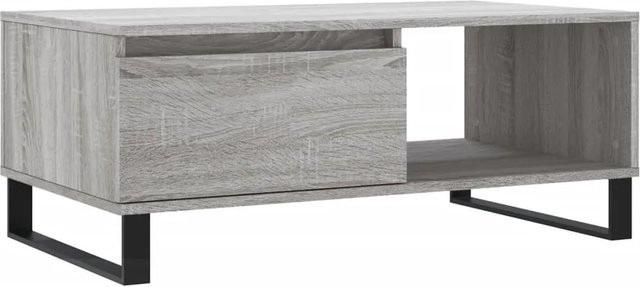 vidaXL Couchtisch modern in Grau Sonoma aus Holzwerkstoff, B/T/H: 90 x 50 x 36,5 cm - Bild 1