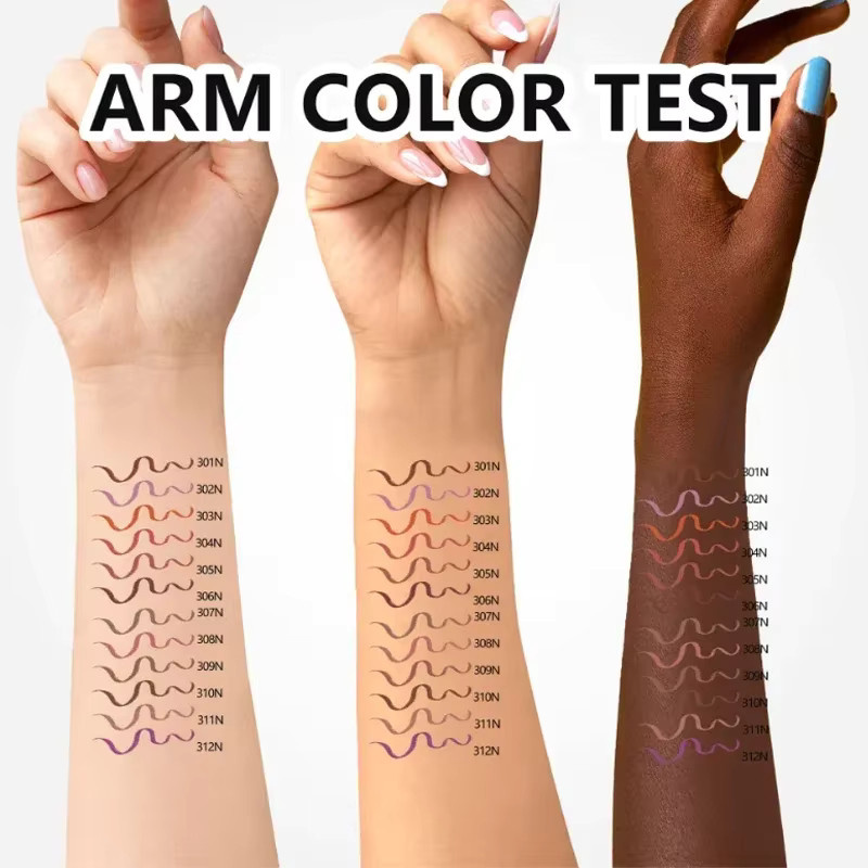 SHCOETY Lippenstift- und Lipliner-Set, 12 Farben, Nude, Matte - Bild 6