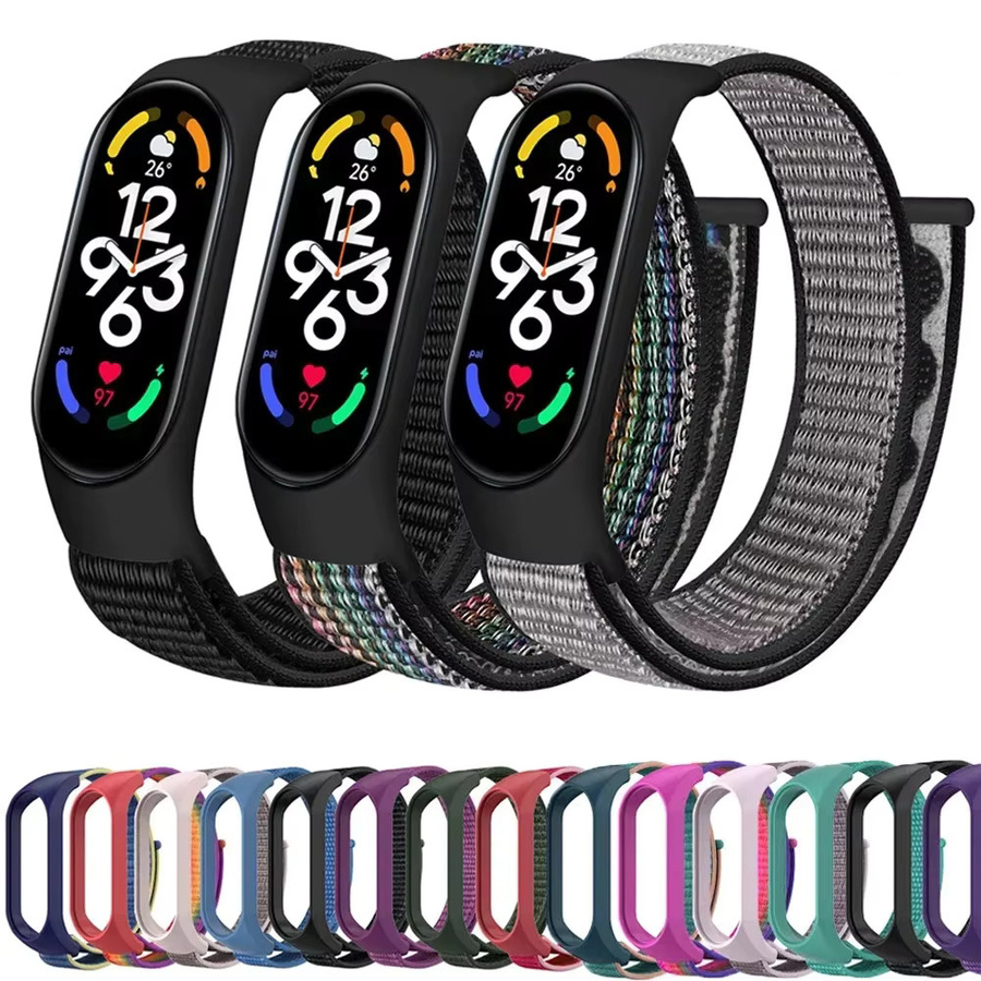 Xiaomi Uhrenarmband Nylon, Multicolor, Mi Band 3 4 5 6 7 - Bild 2