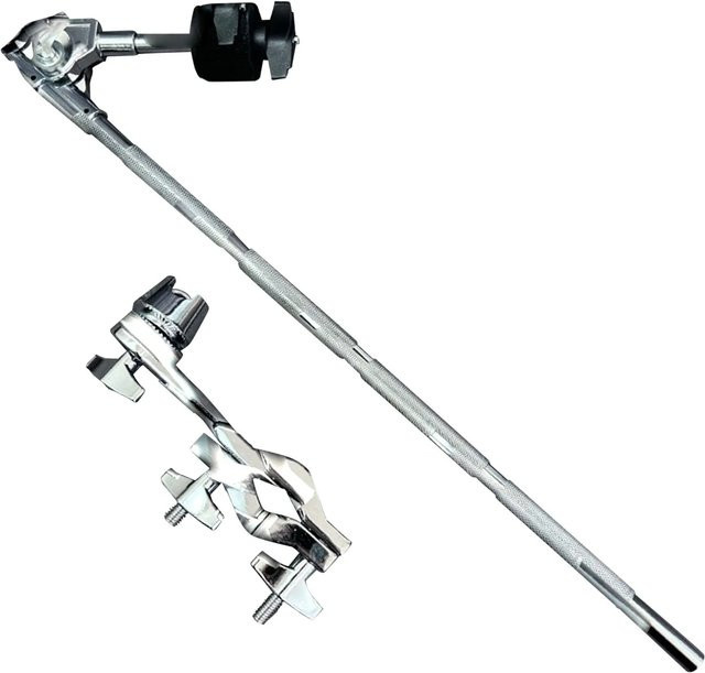 Miwayer Universal Becken-Ständer-Halterung aus Metall in Silber zur Beckenerweiterung für die meisten Standard-Drumsets - Bild 1