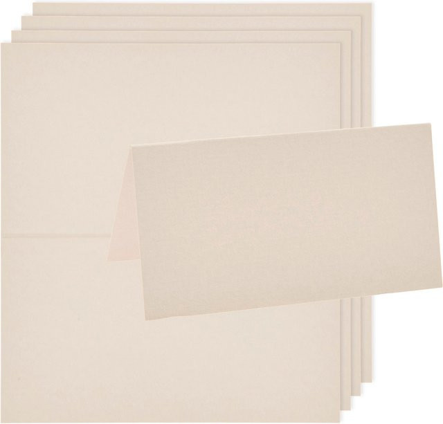 Rico Design Paper Poetry Luxury Tischkarten aus Papier in Beton-Optik B: 10,0 cm, H: 5,0 cm, T: 5,0 cm - Bild 1
