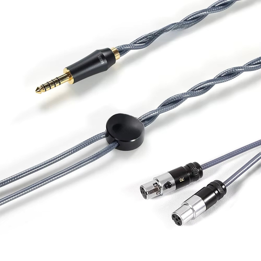 ddHiFi BC150B-490 doppelt geschirmtes silbernes Kopfhörerkabel für Sennheiser HD490 PRO - Bild 1