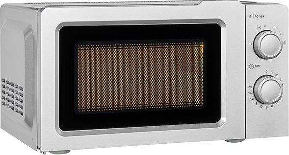 Exquisit MW 717-7 si Solo-Mikrowelle in Silber mit Timer und Innenbeleuchtung - Bild 1