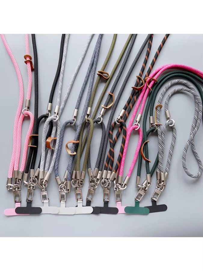 Multifunktionales 2in1 Telefon-Lanyard als Umhängetasche oder Halskette in Multicolor, verstellbar und tragbar - Bild 1