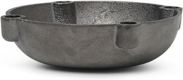 Ferm Living Bowl Kerzenständer aus Metall in Schwarz und Messing für Stabkerzen - Bild 1