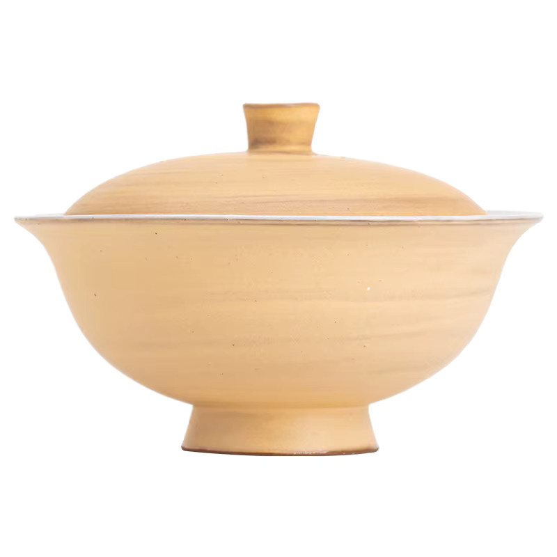 Handgefertigte Keramik-Gaiwan Teekanne im Vintage Wabi Sabi Stil, Farbe: Rot, Volumen: 7,5 ml, Höhe: 11,2 cm - Bild 3