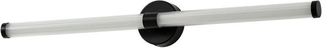 Lucande LED Wandleuchte Melisa Schwarz Modern aus Glas und Metall, IP44 Spritzwassergeschützt für das Badezimmer - Bild 1