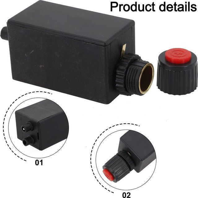 Vibratite Elektronischer Funken-Generator für Gas-Terrassenheizungen und Gas-Feuerstellen, Schwarz, mit Kabel - Bild 1