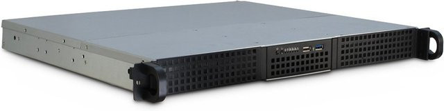 Inter-Tech IPC 1U-10240 Gehäuse in Silber mit USB-A Anschluss - Bild 1