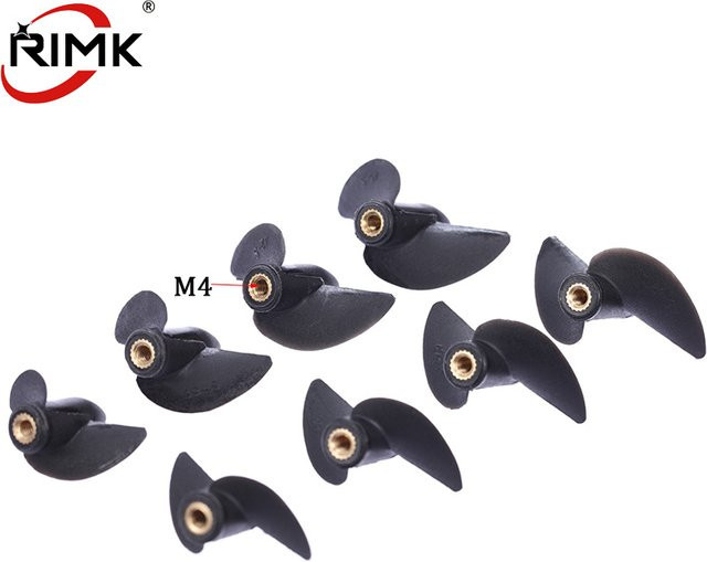 RIMK RC Boot M4 Zwei Klingen Paddel Mit Schraube Gewinde Nylon Propeller, Zubehör, Schwarz - Bild 1