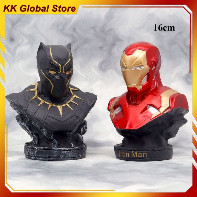 Hot Toys Iron Man Black Panther, Modell Szene Statue, 16 cm, Kunststoff - Bild 1