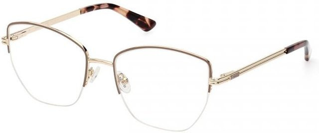 Guess GU2939 Korrektionsbrille Cat-Eye, Vollrand, Metall, Gold/White, Damen - Bild 1