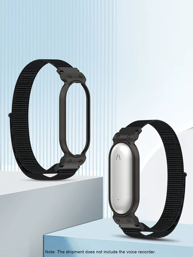 Shunmaii Schutzhülle mit verstellbarem Tragegurt und Nylon-Armband in Grün für PLAUD NotePin AI Sprachrekorder - Bild 4