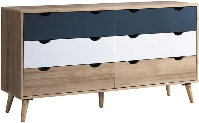 Vente-unique Kommode Lurvia Mehrfarbig Breite: 140 cm - Bild 1