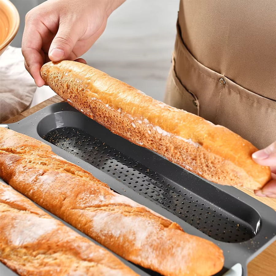 AJOYOUS Silikon Kuchenform Grau, Rechteckige Antihaft Backform für Mikrowelle und Ofen - Bild 2