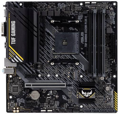 Asus TUF GAMING A520M-PLUS II Mainboard AMD AM4 Micro-ATX DDR4 NVMe/M.2 Ethernet/LAN Schwarz - Bild 1