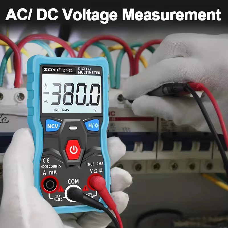 Zoyi ZT-S1 Digitalmultimeter mit NCV-Testfunktion für AC/DC Messungen in Blau - Bild 4