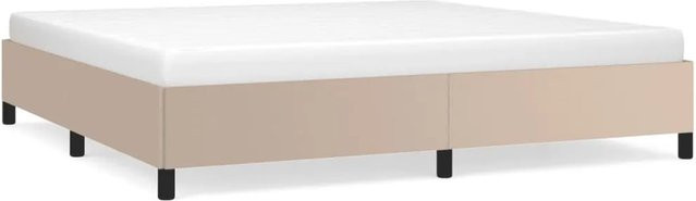 vidaXL Bettgestell gepolstert in Braun aus Kunstleder B/T/H: 200 x 200 x 35 cm - Bild 1