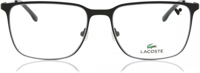 Lacoste L2287 Korrektionsbrille, Vollrand, Rechteckig, Metall, Herren, Schwarz, Grau - Bild 1