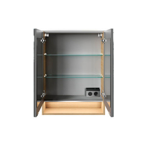Fackelmann Spiegelschrank B.Style in Sandeiche mit LED-Beleuchtung und Softclose-Türen, B/H/T: 60 x 81,2 x 26,3 cm - Bild 2