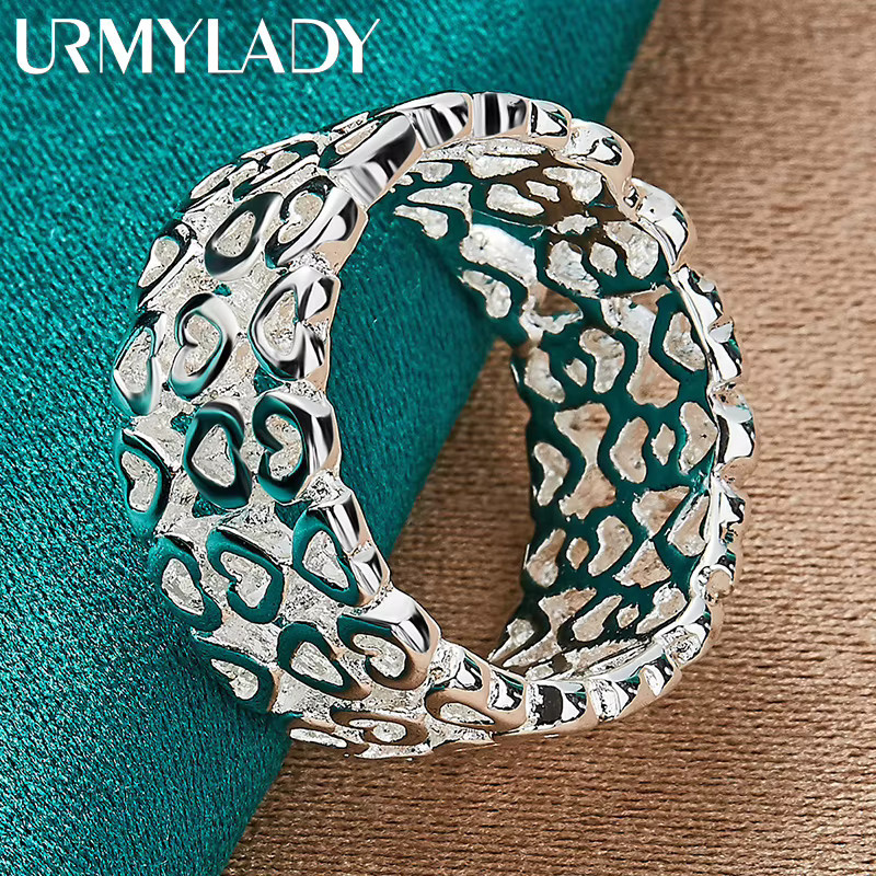 URMYLADY Ring 925 Silber, Hohlherz, Damen - Bild 2