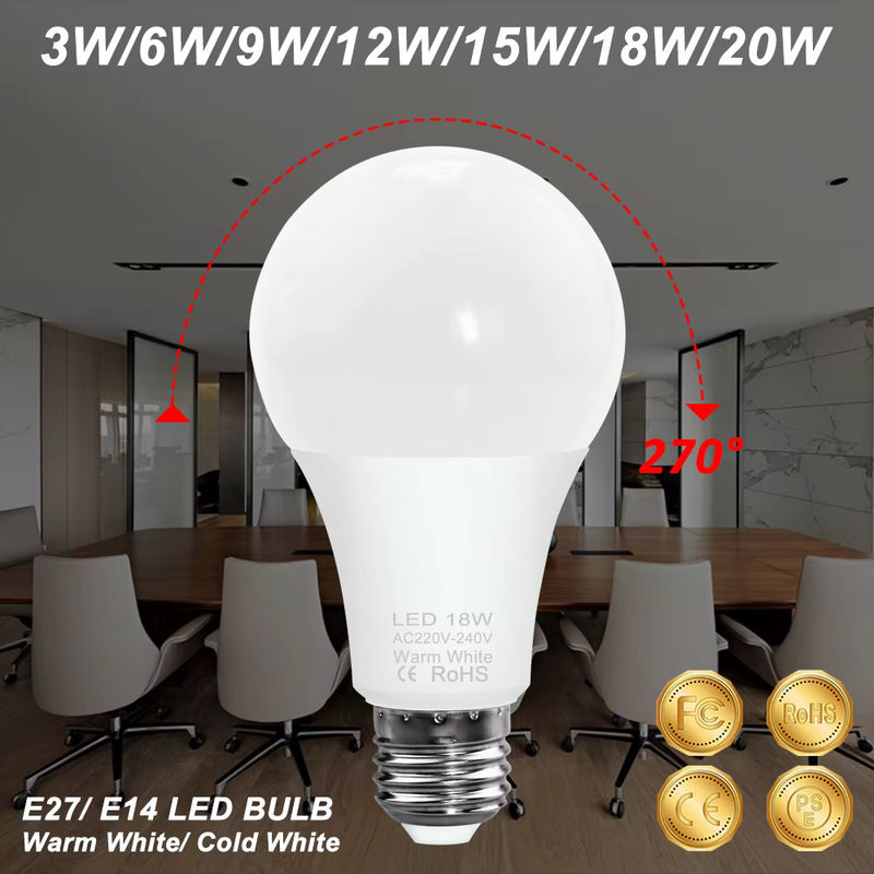 CanLing LED Glühbirne E27 mit warmweißem Licht, 12W, Weiß - Bild 3