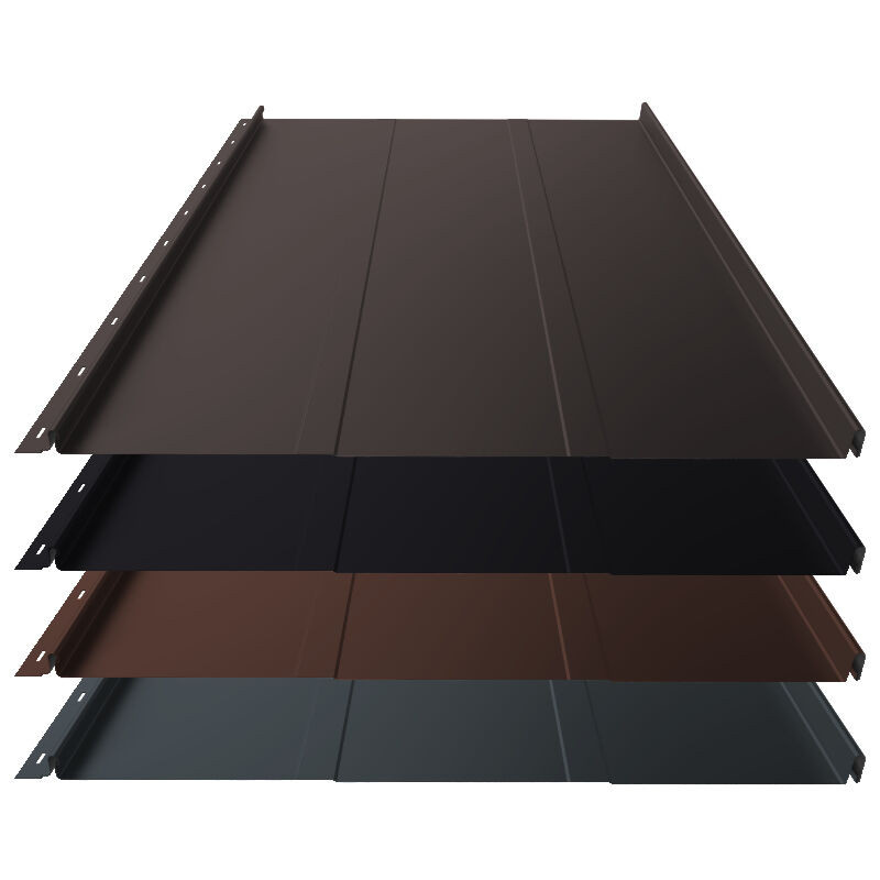 Stehfalz Panel Retro 25 von Blachotrapez GmbH für Dach und Wand aus Stahl in Mehrfarbig, Breite: 55,4 cm - Bild 1