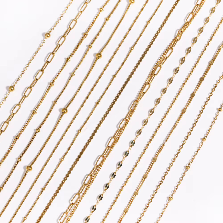 YUYAN Halskette Edelstahl, Gold, Perle, Damen - Bild 1