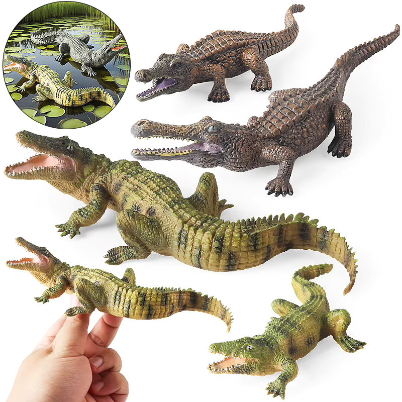 Oenux Wilde Tiere Sarcosuchus Krokodil, Actionfigur, Kunststoff - Bild 2