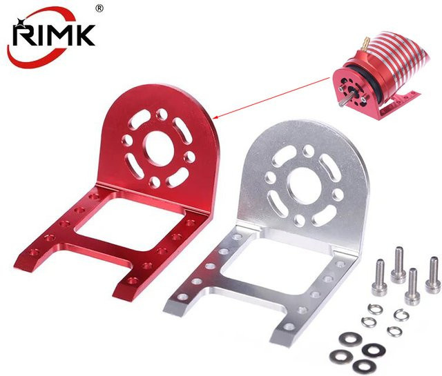 RIMK Motor Halterung für RC Boot, Aluminium Legierung, 1pc, Rot/Silber - Bild 1